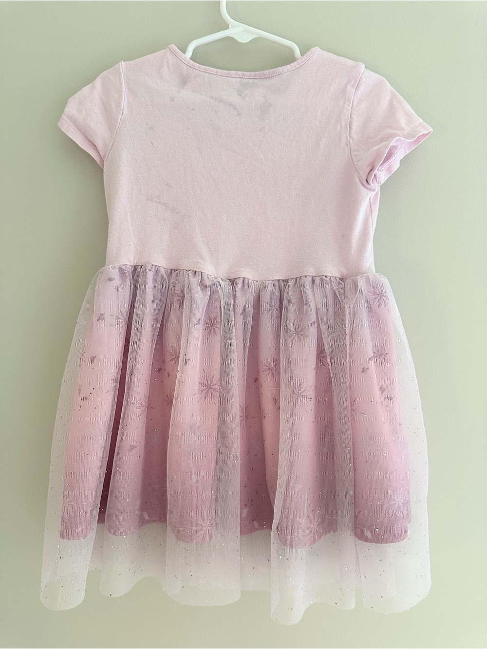 Disney Frozen 2 Anna and Elsa Tulle Dress, Size 5-6T, Pink - Picture 2 of 3